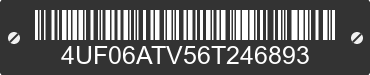 2006 ARCTIC CAT Arctic Cat 4UF06ATV56T246893 VIN decoded