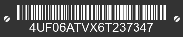 2006 ARCTIC CAT Arctic Cat 4UF06ATVX6T237347 VIN decoded