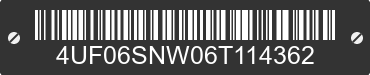 2006 ARCTIC CAT Arctic Cat 4UF06SNW06T114362 VIN decoded