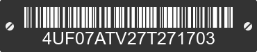 2007 ARCTIC CAT Arctic Cat 4UF07ATV27T271703 VIN decoded