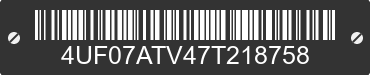 2007 ARCTIC CAT Arctic Cat 4UF07ATV47T218758 VIN decoded