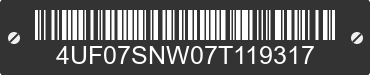 2007 ARCTIC CAT Arctic Cat 4UF07SNW07T119317 VIN decoded