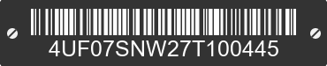 2007 ARCTIC CAT Arctic Cat 4UF07SNW27T100445 VIN decoded