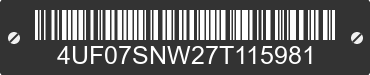 2007 ARCTIC CAT Arctic Cat 4UF07SNW27T115981 VIN decoded