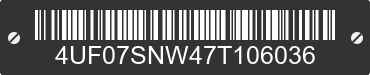 2007 ARCTIC CAT Arctic Cat 4UF07SNW47T106036 VIN decoded