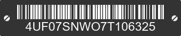 2007 ARCTIC CAT Arctic Cat 4UF07SNWO7T106325 VIN decoded
