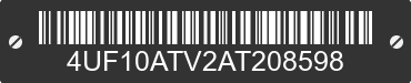 2010 ARCTIC CAT Arctic Cat 4UF10ATV2AT208598 VIN decoded
