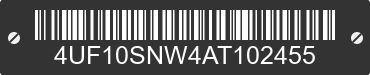 2010 ARCTIC CAT Arctic Cat 4UF10SNW4AT102455 VIN decoded