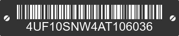 2010 ARCTIC CAT Arctic Cat 4UF10SNW4AT106036 VIN decoded