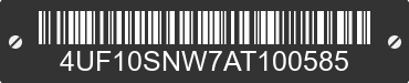 2010 ARCTIC CAT Arctic Cat 4UF10SNW7AT100585 VIN decoded