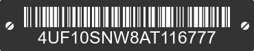 2010 ARCTIC CAT Arctic Cat 4UF10SNW8AT116777 VIN decoded