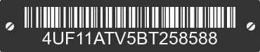 2011 ARCTIC CAT Arctic Cat 4UF11ATV5BT258588 VIN decoded