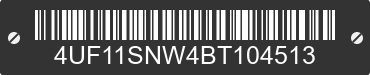 2011 ARCTIC CAT Arctic Cat 4UF11SNW4BT104513 VIN decoded