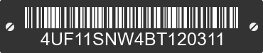 2011 ARCTIC CAT Arctic Cat 4UF11SNW4BT120311 VIN decoded