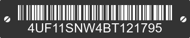 2011 ARCTIC CAT Arctic Cat 4UF11SNW4BT121795 VIN decoded