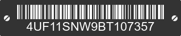2011 ARCTIC CAT Arctic Cat 4UF11SNW9BT107357 VIN decoded