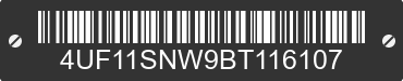 2011 ARCTIC CAT Arctic Cat 4UF11SNW9BT116107 VIN decoded