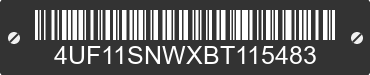 2011 ARCTIC CAT Arctic Cat 4UF11SNWXBT115483 VIN decoded