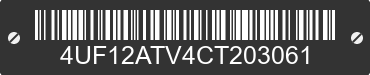 2012 ARCTIC CAT Arctic Cat 4UF12ATV4CT203061 VIN decoded
