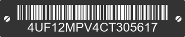 2012 ARCTIC CAT Arctic Cat 4UF12MPV4CT305617 VIN decoded