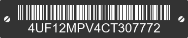 2012 ARCTIC CAT Arctic Cat 4UF12MPV4CT307772 VIN decoded