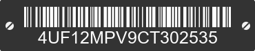 2012 ARCTIC CAT Arctic Cat 4UF12MPV9CT302535 VIN decoded