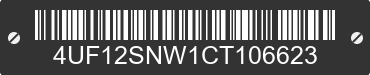 2012 ARCTIC CAT Arctic Cat 4UF12SNW1CT106623 VIN decoded
