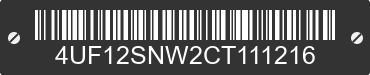 2012 ARCTIC CAT Arctic Cat 4UF12SNW2CT111216 VIN decoded