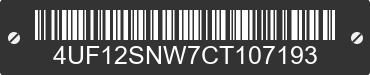 2012 ARCTIC CAT Arctic Cat 4UF12SNW7CT107193 VIN decoded