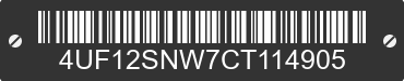 2012 ARCTIC CAT Arctic Cat 4UF12SNW7CT114905 VIN decoded