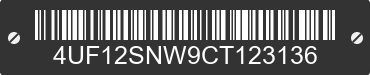 2012 ARCTIC CAT Arctic Cat 4UF12SNW9CT123136 VIN decoded