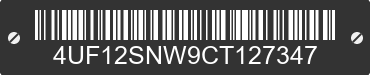 2012 ARCTIC CAT Arctic Cat 4UF12SNW9CT127347 VIN decoded