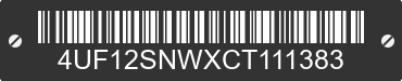 2012 ARCTIC CAT Arctic Cat 4UF12SNWXCT111383 VIN decoded
