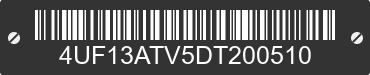 2013 ARCTIC CAT Arctic Cat 4UF13ATV5DT200510 VIN decoded