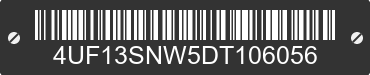 2013 ARCTIC CAT Arctic Cat 4UF13SNW5DT106056 VIN decoded