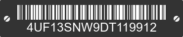 2013 ARCTIC CAT Arctic Cat 4UF13SNW9DT119912 VIN decoded