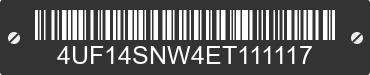 2014 ARCTIC CAT Arctic Cat 4UF14SNW4ET111117 VIN decoded