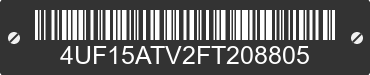 2015 ARCTIC CAT Arctic Cat 4UF15ATV2FT208805 VIN decoded
