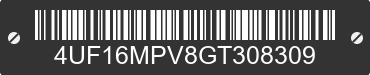 2016 ARCTIC CAT Arctic Cat 4UF16MPV8GT308309 VIN decoded