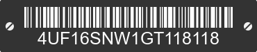 2016 ARCTIC CAT Arctic Cat 4UF16SNW1GT118118 VIN decoded