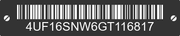 2016 ARCTIC CAT Arctic Cat 4UF16SNW6GT116817 VIN decoded