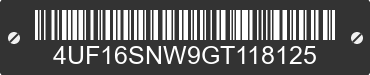 2016 ARCTIC CAT Arctic Cat 4UF16SNW9GT118125 VIN decoded