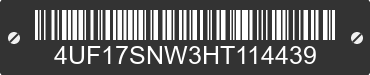 2017 ARCTIC CAT Arctic Cat 4UF17SNW3HT114439 VIN decoded