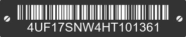 2017 ARCTIC CAT Arctic Cat 4UF17SNW4HT101361 VIN decoded