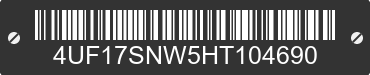 2017 ARCTIC CAT Arctic Cat 4UF17SNW5HT104690 VIN decoded