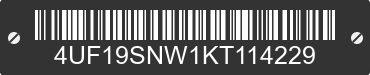 2019 ARCTIC CAT Arctic Cat 4UF19SNW1KT114229 VIN decoded