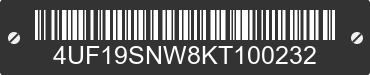 2019 ARCTIC CAT Arctic Cat 4UF19SNW8KT100232 VIN decoded