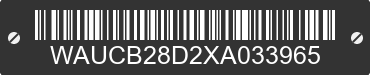 1999 AUDI A4 WAUCB28D2XA033965 VIN decoded