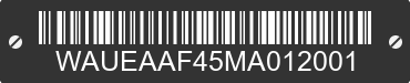 2021 AUDI A4 WAUEAAF45MA012001 VIN decoded