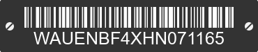 2017 AUDI A4 WAUENBF4XHN071165 VIN decoded